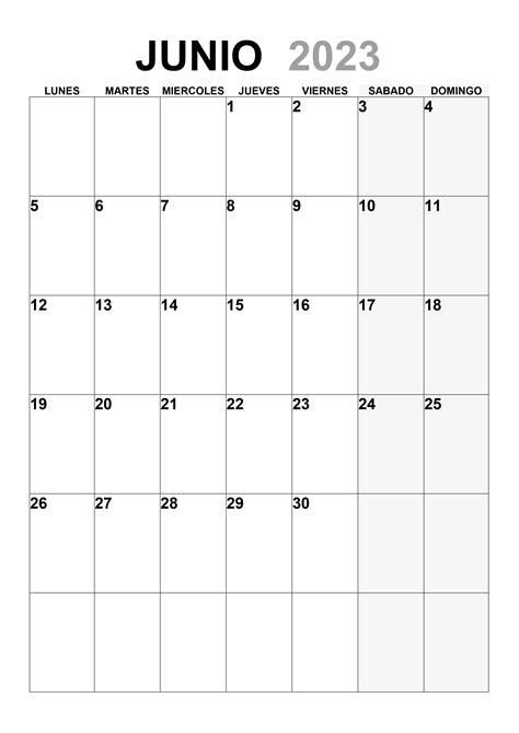 Mes De Juny 2023 Calendario junio 2023 en Word, Excel y PDF - Calendarpedia
